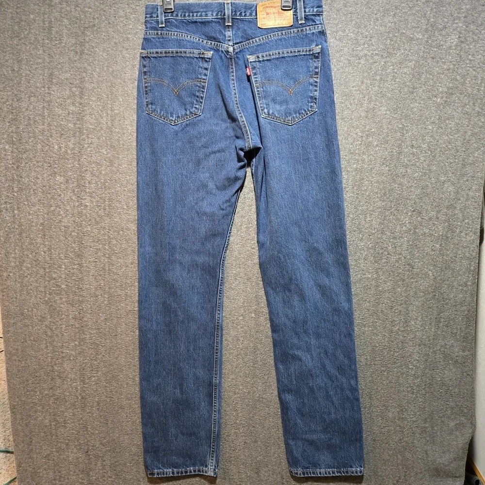 Vintage 2000 Levi's 505 Regular Fit Straight Leg Blue Denim Jeans Size 33x36 W32
